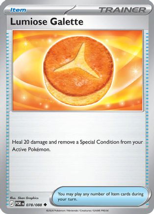 Lumiose Galette 078/088 - Reverse Holofoil Perfect Order