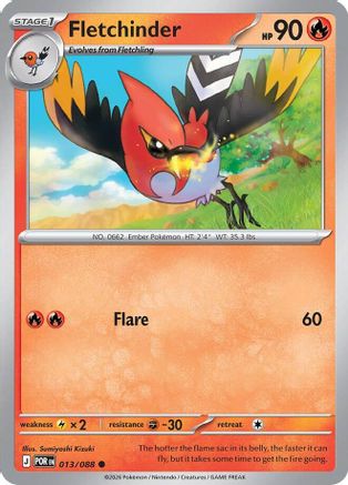 Fletchinder 013/088 - Reverse Holofoil Perfect Order