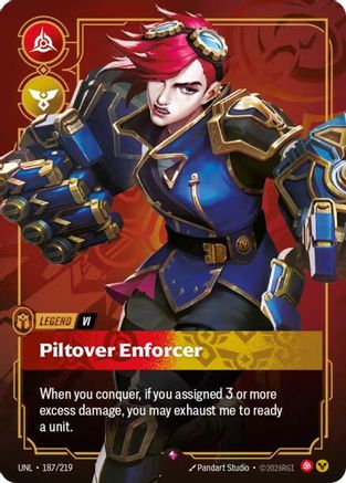 Vi - Piltover Enforcer 187/219 - Unleashed Foil