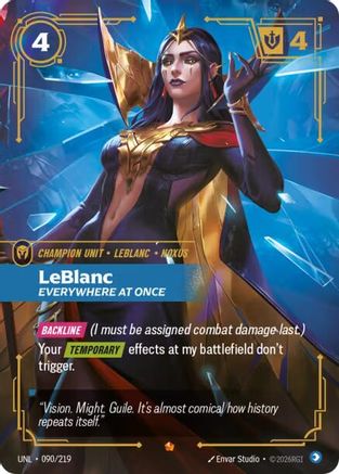 LeBlanc - Everywhere At Once 090/219 - Unleashed Foil