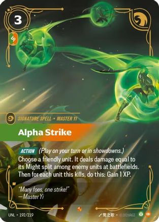 Alpha Strike 192/219 - Unleashed Foil