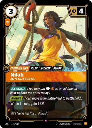 Nilah - Joyful Ascetic 115/219 - Unleashed Foil