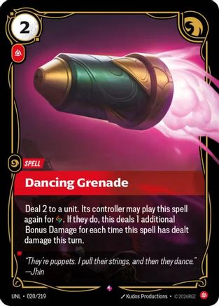 Dancing Grenade 020/219 - Unleashed Foil
