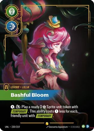 Lillia - Bashful Bloom (Overnumbered) 230/219 - Unleashed Foil