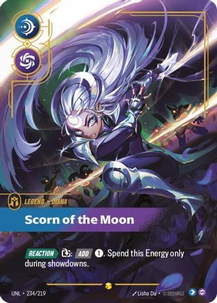Diana - Scorn of the Moon (Overnumbered) 234/219 - Unleashed Foil