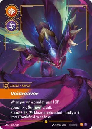 Kha'Zix - Voidreaver (Overnumbered) 236/219 - Unleashed Foil