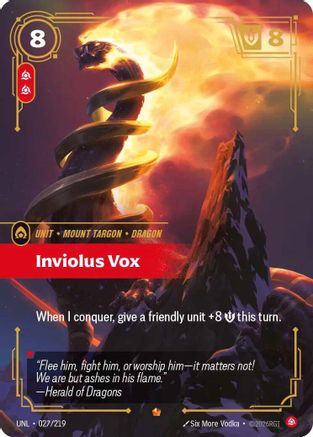 Inviolus Vox 027/219 - Unleashed Foil