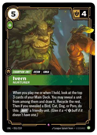 Ivern - Nurturer 051/219 - Unleashed Foil