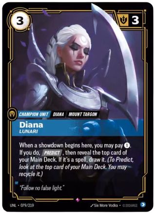 Diana - Lunari 079/219 - Unleashed Foil