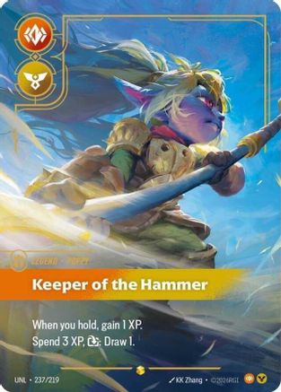 Poppy - Keeper of the Hammer (Overnumbered) 237/219 - Unleashed Foil