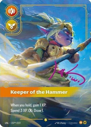 Poppy - Keeper of the Hammer (Signature) 237*/219 - Unleashed Foil