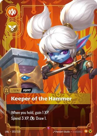 Poppy - Keeper of the Hammer 203/219 - Unleashed Foil