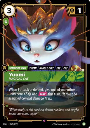 Yuumi - Magical Cat 056/219 - Unleashed Foil