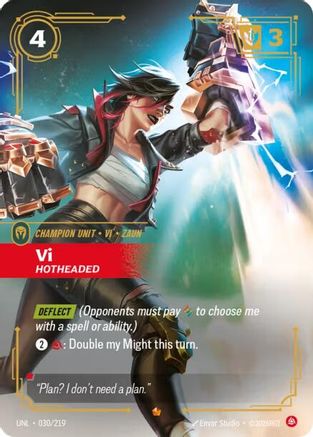 Vi - Hotheaded 030/219 - Unleashed Foil