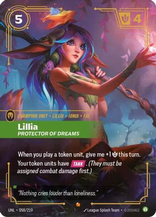 Lillia - Protector of Dreams 058/219 - Unleashed Foil