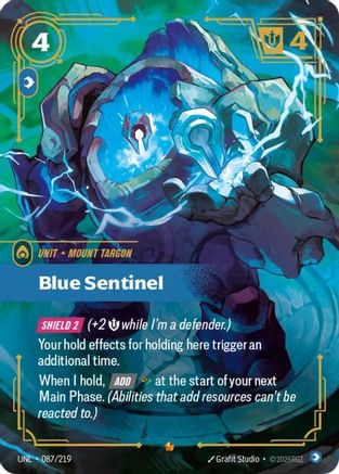Blue Sentinel 087/219 - Unleashed Foil