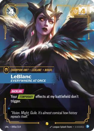 LeBlanc - Everywhere At Once 090a/219 - Unleashed Foil
