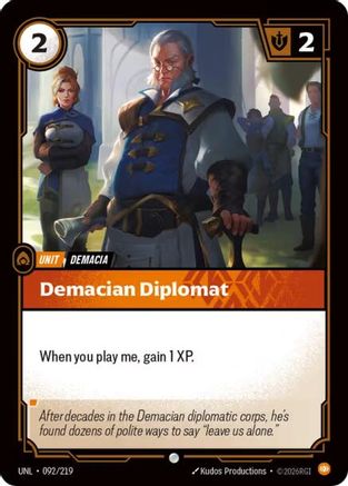 Demacian Diplomat 092/219 - Unleashed Foil