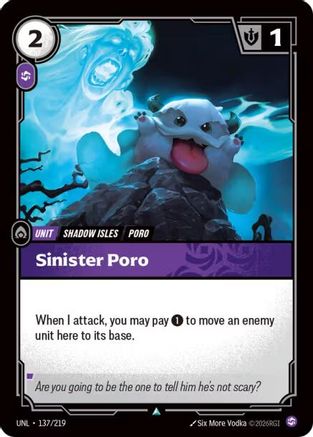 Sinister Poro 137/219 - Unleashed Foil