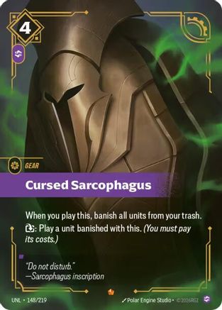 Cursed Sarcophagus 148/219 - Unleashed Foil
