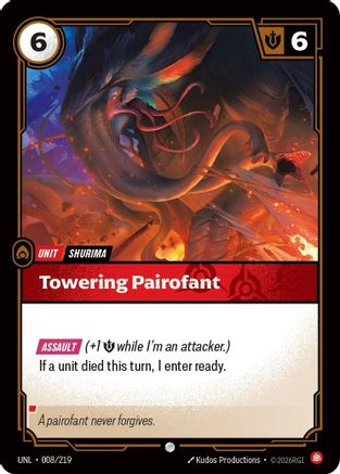 Towering Pairofant 008/219 - Unleashed Foil