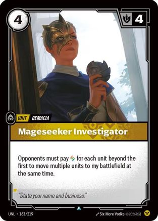 Mageseeker Investigator 163/219 - Unleashed