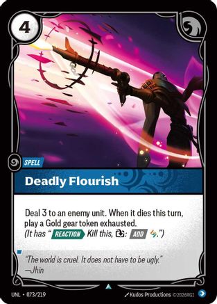 Deadly Flourish 073/219 - Unleashed Foil