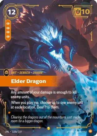Elder Dragon 118a/219 - Unleashed Foil