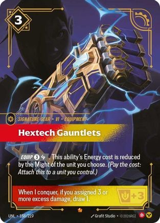 Hextech Gauntlets 188/219 - Unleashed Foil