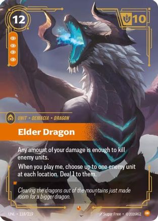 Elder Dragon 118/219 - Unleashed Foil