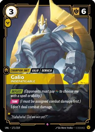 Galio - Indefatigable 171/219 - Unleashed Foil