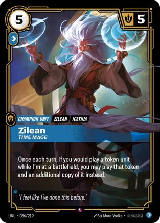 Zilean - Time Mage 086/219 - Unleashed Foil