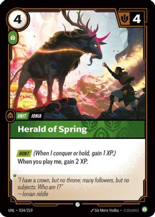 Herald of Spring 034/219 - Unleashed Foil