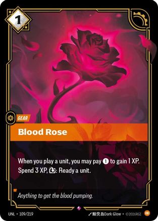 Blood Rose 109/219 - Unleashed Foil
