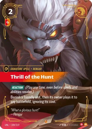 Thrill of the Hunt 184/219 - Unleashed Foil