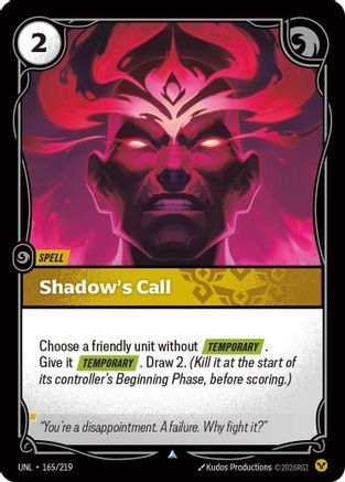 Shadow's Call 165/219 - Unleashed