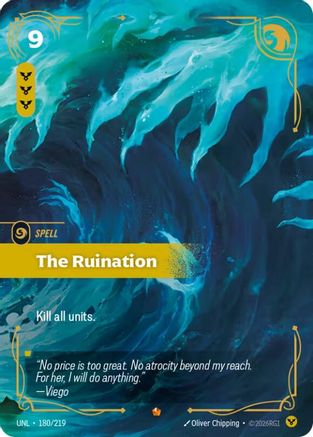 The Ruination 180/219 - Unleashed Foil