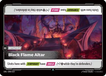 Black Flame Altar 208/219 - Unleashed