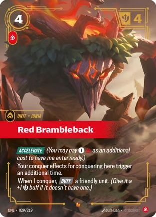 Red Brambleback 029/219 - Unleashed Foil