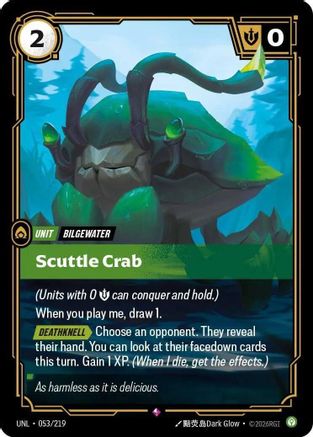 Scuttle Crab 053/219 - Unleashed Foil