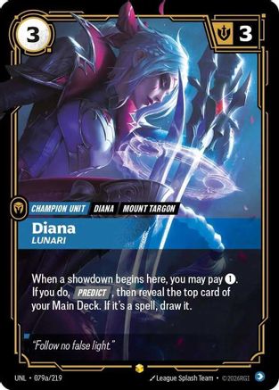 Diana - Lunari 079a/219 - Unleashed Foil