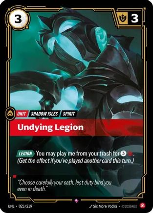 Undying Legion 025/219 - Unleashed Foil