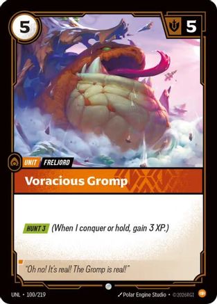 Voracious Gromp 100/219 - Unleashed Foil