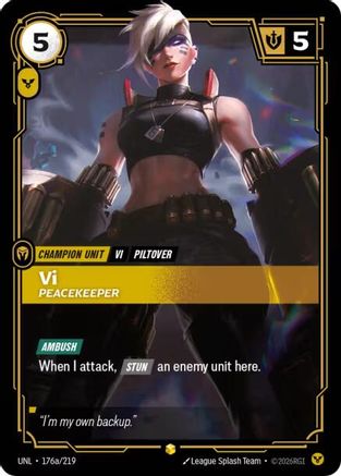 Vi - Peacekeeper 176a/219 - Unleashed Foil