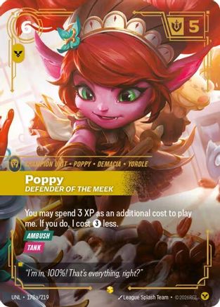 Poppy - Defender of the Meek 178a/219 - Unleashed Foil