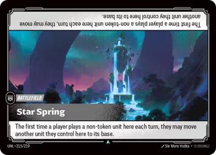 Star Spring 215/219 - Unleashed Foil