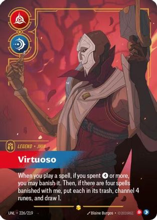 Jhin - Virtuoso (Overnumbered) 226/219 - Unleashed Foil