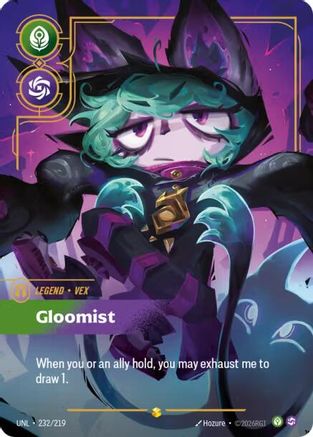 Vex - Gloomist (Overnumbered) 232/219 - Unleashed Foil