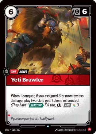Yeti Brawler 018/219 - Unleashed