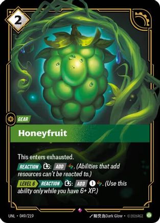 Honeyfruit 049/219 - Unleashed Foil